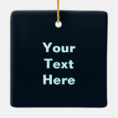 Een wolf op sneeuw - Joyeux noё l Keramisch Ornament (Achterkant)