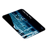 Een wolf op sneeuw magneet (Rechterzijde)