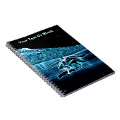 Een wolf op sneeuw notitieboek (Rechterzijde)