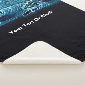 Een wolf op sneeuw sherpa deken (3/4)