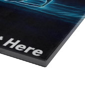 Een wolf op sneeuw snijplank (Hoek)