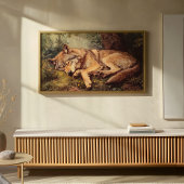 Een Wolf Slapend In Het Bos Poster