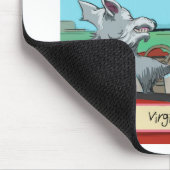 Een Wolf Uit Virginia Grappig Muismat (Hoek)