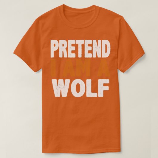 Een wolf voordoen t-shirt (Design voorkant)