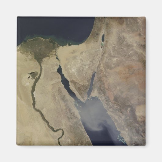 Een wolk bruin stof uit Saudi-Arabië Magneet (Voorkant)