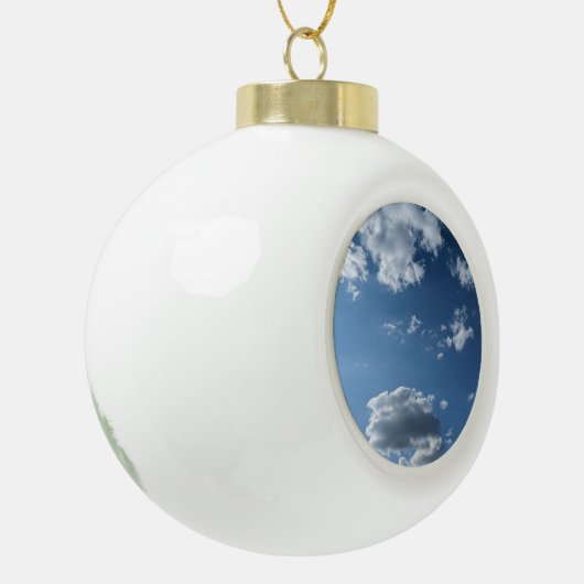 Een wolk keramische bal ornament (Links)