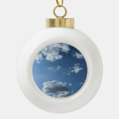 Een wolk keramische bal ornament (Voorkant)
