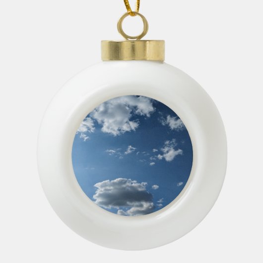 Een wolk keramische bal ornament (Voorkant)