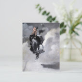 "Een wolk stof" Westerne kunst van NC Wyeth Briefkaart (Staand voorkant)