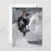 "Een wolk stof" Westerne kunst van NC Wyeth Briefkaart (Voorkant / Achterkant)