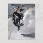 "Een wolk stof" Westerne kunst van NC Wyeth Briefkaart (Voorkant)