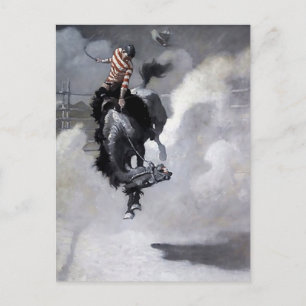 “Een wolk van stof” Westerse kunst van NC Wyeth Briefkaart