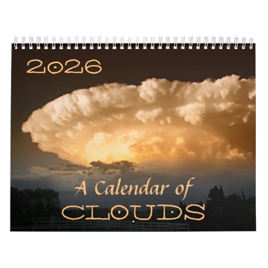 Een Wolkenkalender voor 2025 met Quotes & Beschrij Kalender (Hoes)