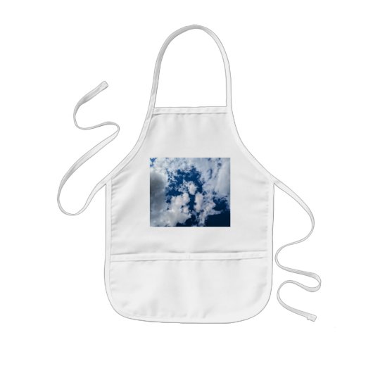 Een wolkenspiraal kinder schort (Voorkant)