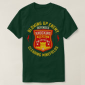 Een wolkenveteraan Militaire en Combat Engineer Gi T-shirt (Design voorkant)
