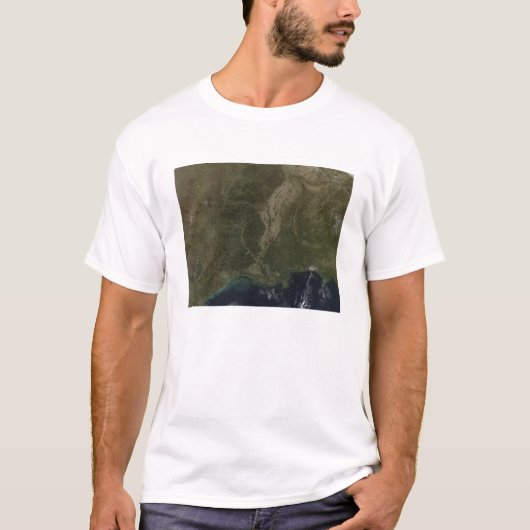 Een wolkenvrij uitzicht van de Verenigde Staten in T-shirt (Voorkant)