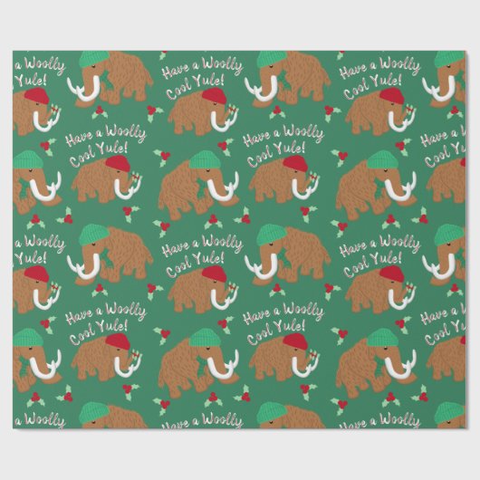 Een wollig koel-koel-eend-mammie gepatterd hebben cadeaupapier (Vlak)