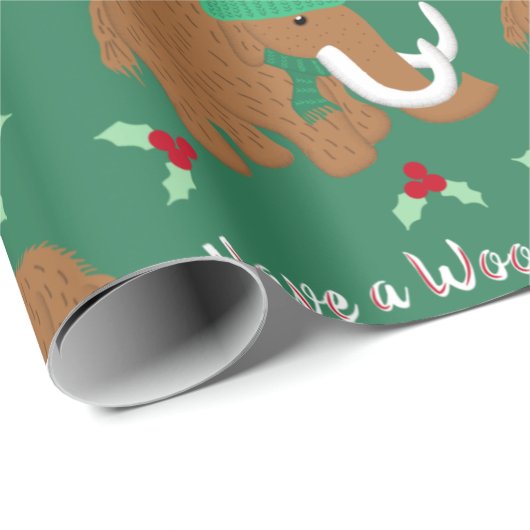 Een wollig koel-koel-eend-mammie gepatterd hebben cadeaupapier (Rol Hoek)