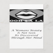 Een Womans Beauty berichtgedicht functie Briefkaart (Voorkant)