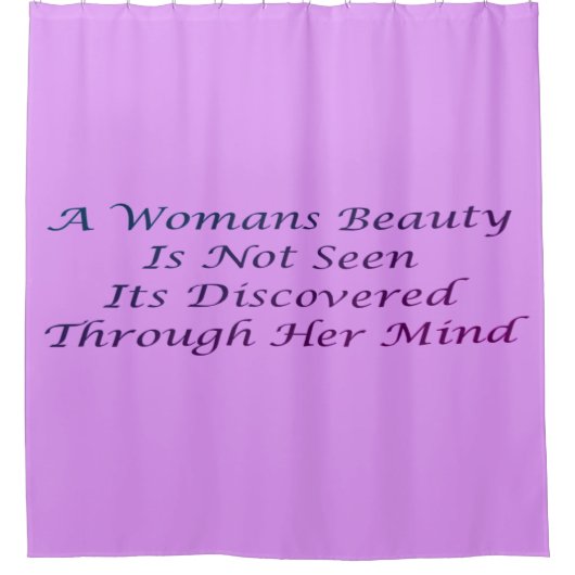 Een Womans Beauty berichtgedicht functie Douchegordijn (Voorkant)