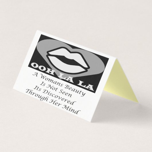 Een Womans Beauty berichtgedicht functie Kaart (Voorkant)