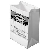 Een Womans Beauty berichtgedicht functie Medium Cadeauzakje (Voorkant Gekanteld)