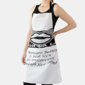 Een Womans Beauty berichtgedicht functie Schort (Insitu)
