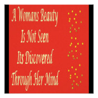 Een Womans Beauty-berichtgedicht inspireert