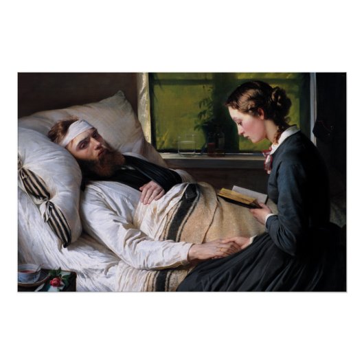 Een Wonde Deense soldaat, Elisabeth Baumann Perfect Poster (Voorkant)