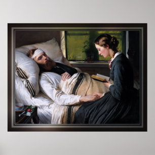 Een Wonde Deense soldaat, Elisabeth Baumann Poster