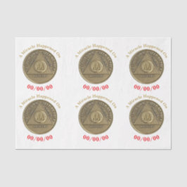 Een wonder gebeurde op CUSTOM DATE nuchter op een  Tissuepapier