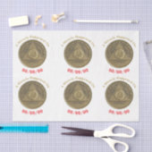 Een wonder gebeurde op CUSTOM DATE nuchter op een Tissuepapier (Craft)