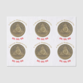 Een wonder gebeurde op CUSTOM DATE nuchter op een  Tissuepapier