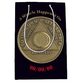 Een wonder gebeurde op CUSTOM DATE nuchtere blanco Medium Cadeauzakje