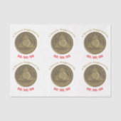 Een wonder gebeurde op CUSTOM DATE nuchtere blanco Tissuepapier (Voorkant)