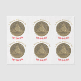 Een wonder gebeurde op CUSTOM DATE nuchtere blanco Tissuepapier