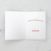 Een wonder gebeurde op een AANGEPASTE DATUM op een Kaart (Binnen)