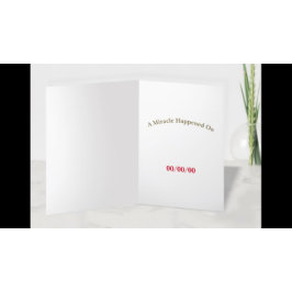 Een wonder gebeurde op een AANGEPASTE DATUM op een Kaart