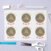 Een wonder is gebeurd op AANGEPASTE DATUM Nuchtere Tissuepapier (Craft)