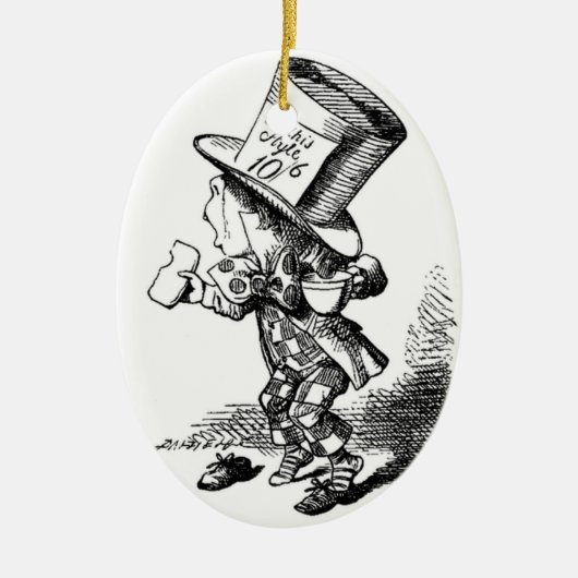 Een Wonderland kerstversiering Keramisch Ornament (Voorkant)