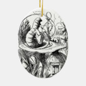Een Wonderland kerstversiering Keramisch Ornament (Achterkant)