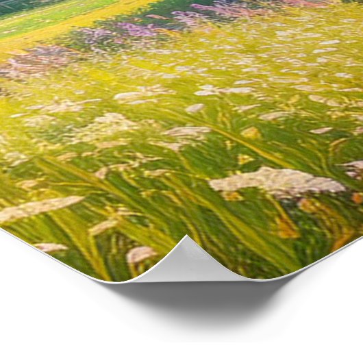 Een  Wooden House Poster (Hoek)