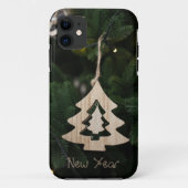 Een Wooden Kerstboom Iphone-draagtassen Case-Mate iPhone Case (Achterkant)