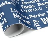 Eén Woord Collage Om Van Te Leven Cadeaupapier (Rol Hoek)