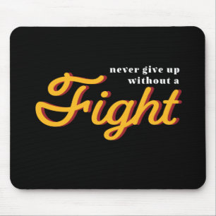 Één woord dat de strijd tegen Inspirerend citaat z Muismat