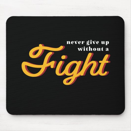 Één woord dat de strijd tegen Inspirerend citaat z Muismat (Voorkant)