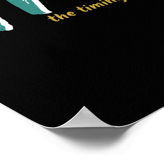 Één woord dat het Inspirerend van het Vertrouwen C Poster (Hoek)