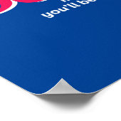 Één woord dat zegt geloof Inspirerend Citaat Poster (Hoek)