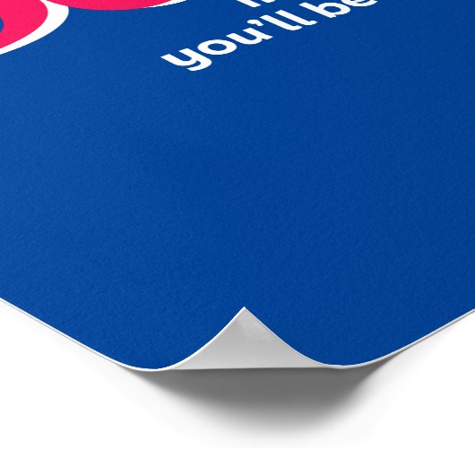 Één woord dat zegt geloof Inspirerend Citaat Poster (Hoek)