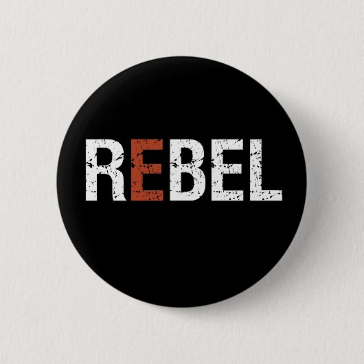 Een woord dat zegt: Rebel Sassy Sarcastic Ronde Button 5,7 Cm (Voorkant)